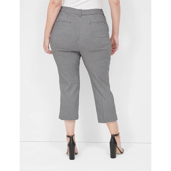 Lane Bryant Capri Women’s Plus Size 26 Four Season Slim Mid- Rise Gingham NEW - Picture 2 of 13